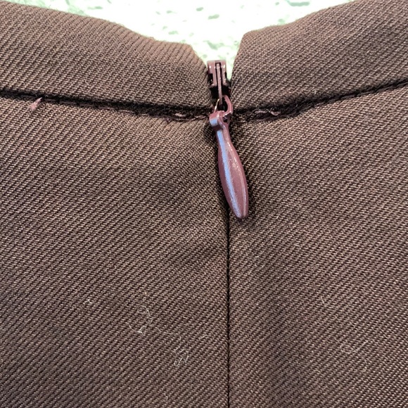 J.Crew Knotted Sheath Dress in Super 120s Wool Burgundy 2 - Picture 6 of 8